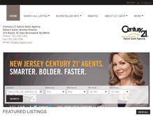 Tablet Screenshot of century21sylviageistagency.com